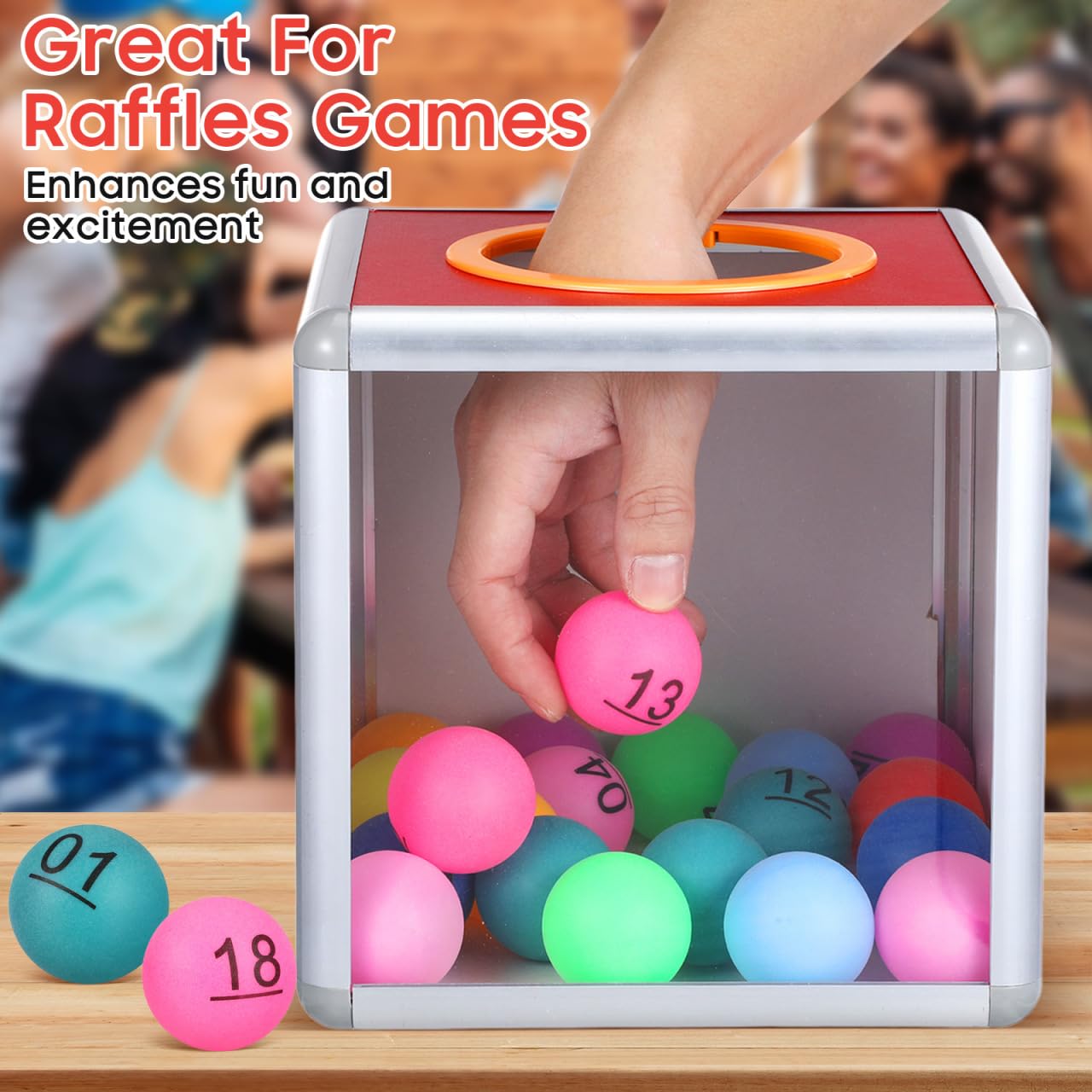 Amazon.co.jp: Toyvian ビンゴボール 1-20番 ナンバー付きボール 抽選