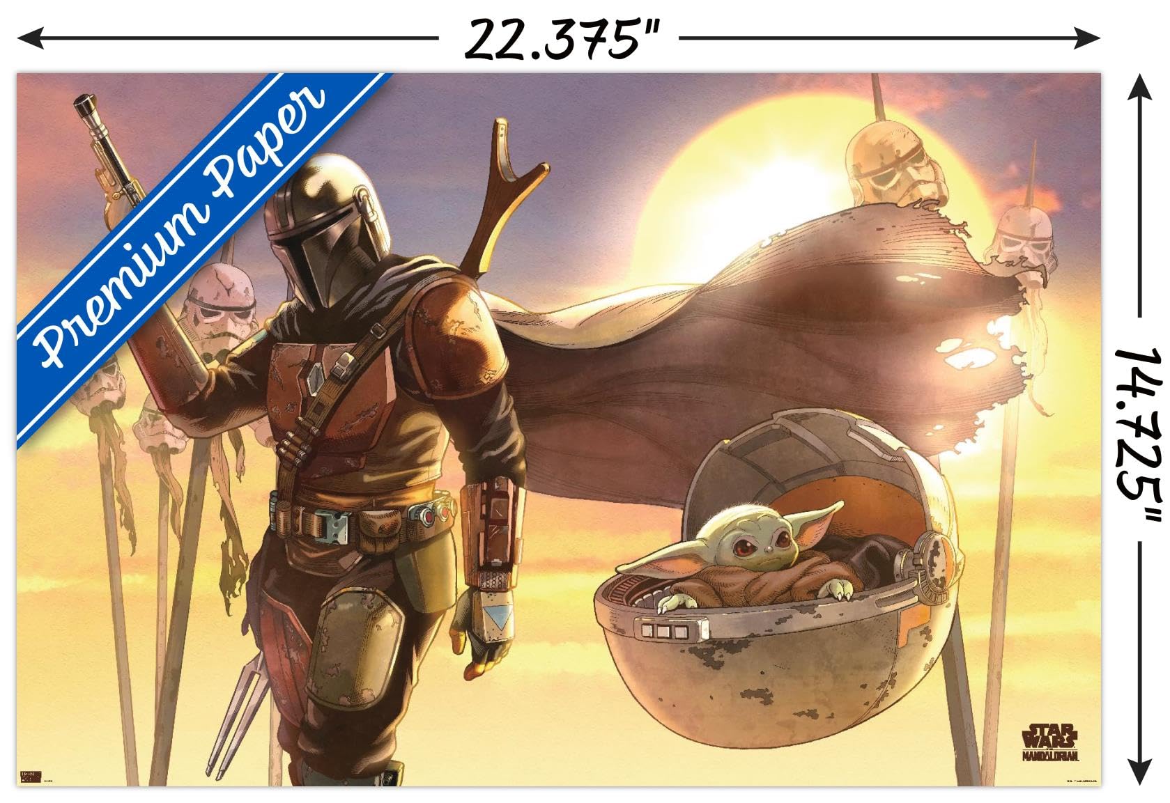 Amazon.com: Star Wars: The Mandalorian - Manga Desert Wall Poster