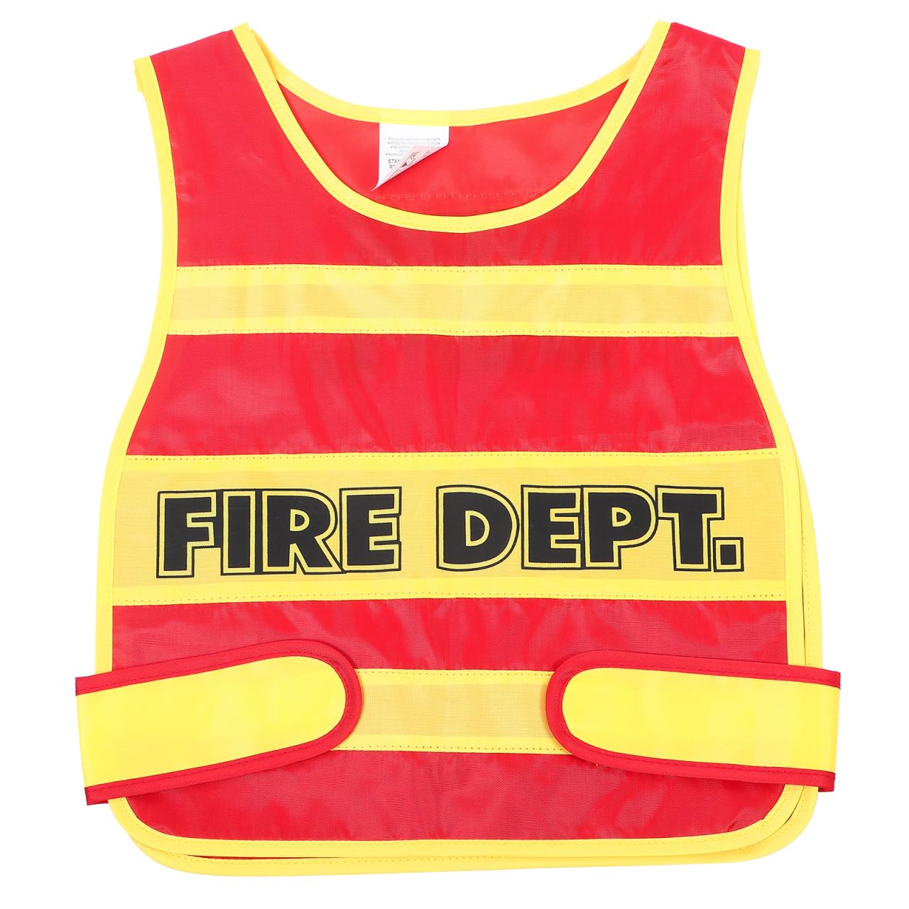 Holibanna Props Vest Fireman Costume Realistic Firefighter Role Play Vest for Parties Favors Dress up, Red, 42.50X33.50X0.50CM