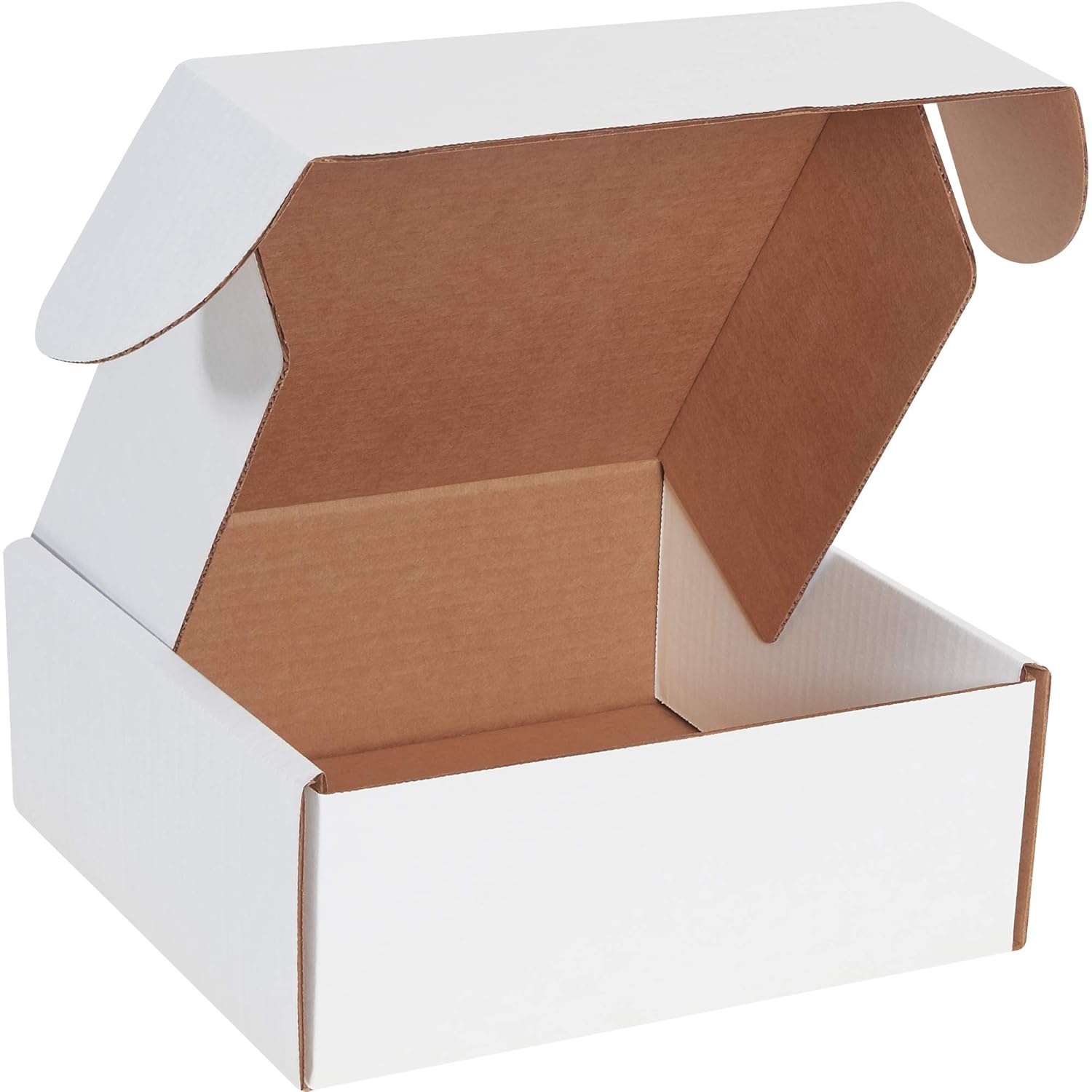 BOX USA BMFL10104 10"L x 10"W x 4"H, White (Pack of 50)