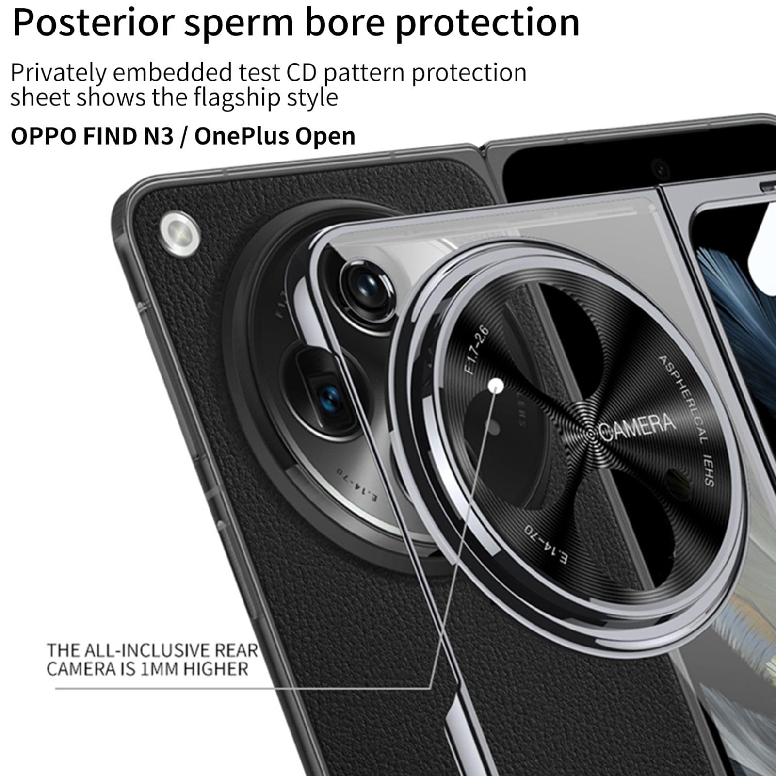 Transparente Handyhülle Mit Glasfolie Für OnePlus Open – Klare Bumper Case, Kratzfest & Stoßsicher