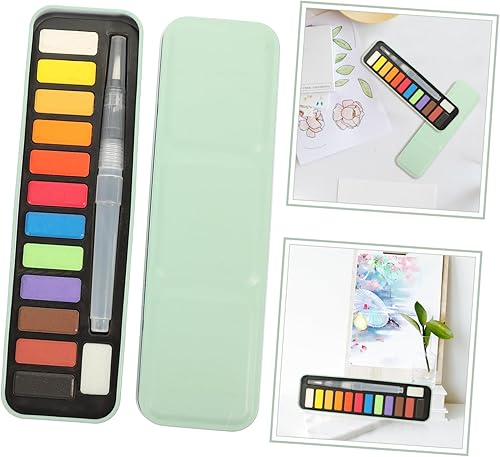 Miniatura 4 de NUOBESTY 1 caja de pintura Gouache Juego de bolígrafos de pintura de acuarela Kit de pigmentos de acuarela para niños, pintura de dibujo, pigmento