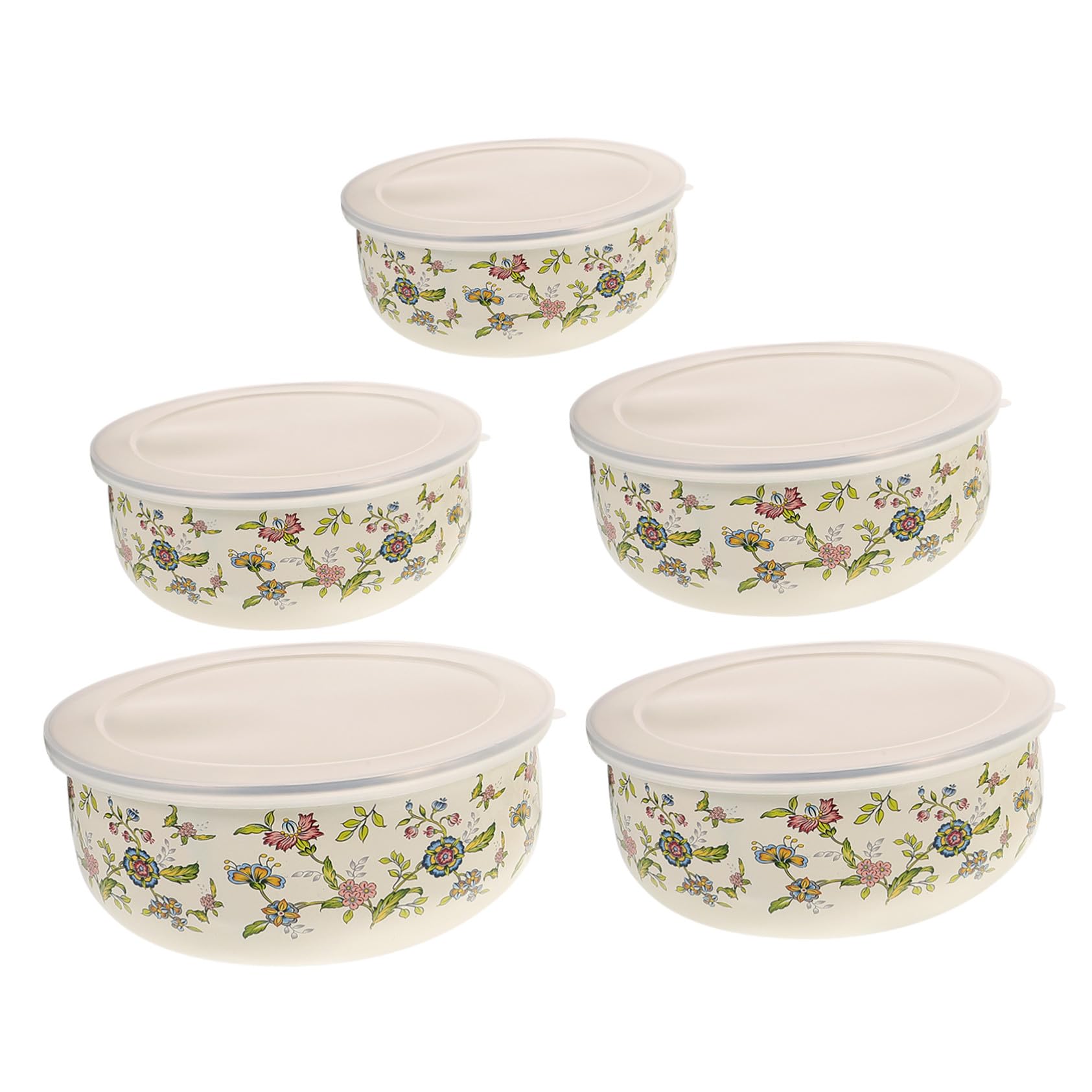 Bols émaillés avec couvercles bols à salade empilables SOIMISS cuisine
