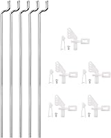 Vista 1 de uxcell 5 piezas de varilla de empuje de 0.047 in x 7.087 in + 5 bocinas de micro control de nailon 4 agujeros para avión RC piezas de bricolaje