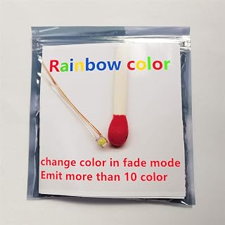 50pcs Pre-soldered Micro Litz Wired Leads Rainbow RGB Color Fade Mode SMD Led 0603 + Muti-Resistor Bowerful
