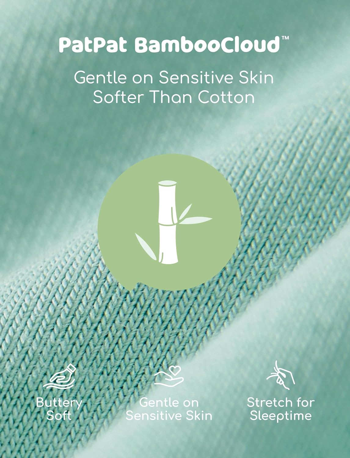 PATPAT Baby Sleeper Gown with Bamboo Viscose for Newborn Girls Boys, Knotted Nightgown with Mittens for Infant Home Coming - Image 4