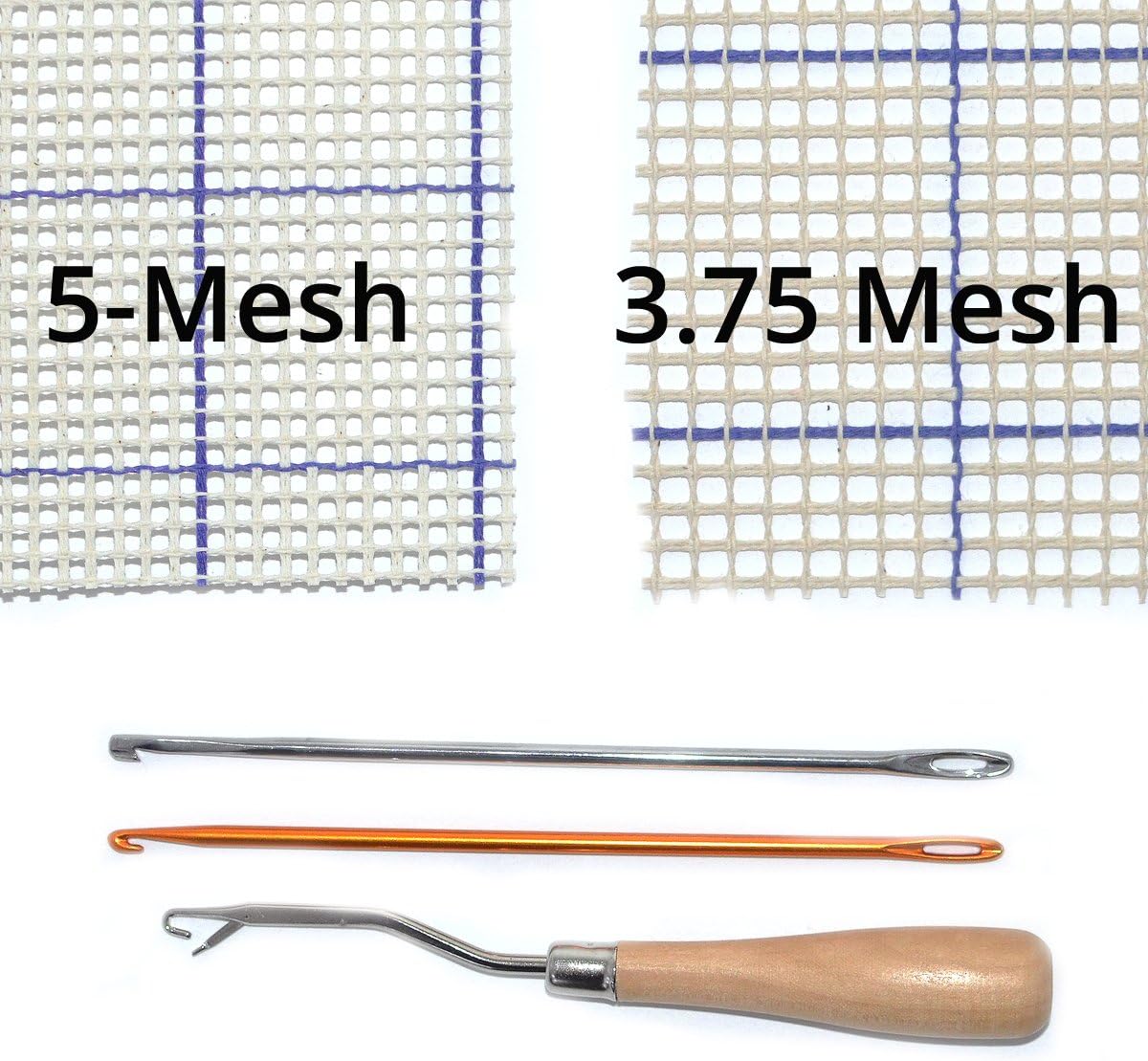 Rug Hooking Mesh Canvas - 5 Mesh (40" x 60") with Free Pattern