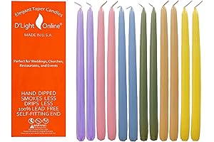 D'light Online Pastel Taper Candles for A Vibrant Ambiance