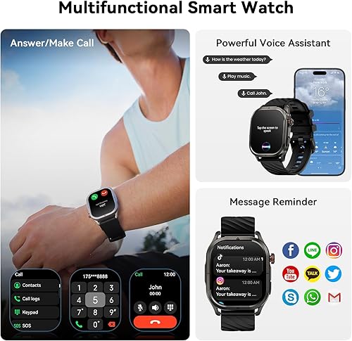 Miniatura 7 de KOSPET Magic P10 - Reloj inteligente con GPS y brújula, cuerpo de acero inoxidable, batería de 50 días, AMOLED de 1.96 pulgadas, resistente al agua