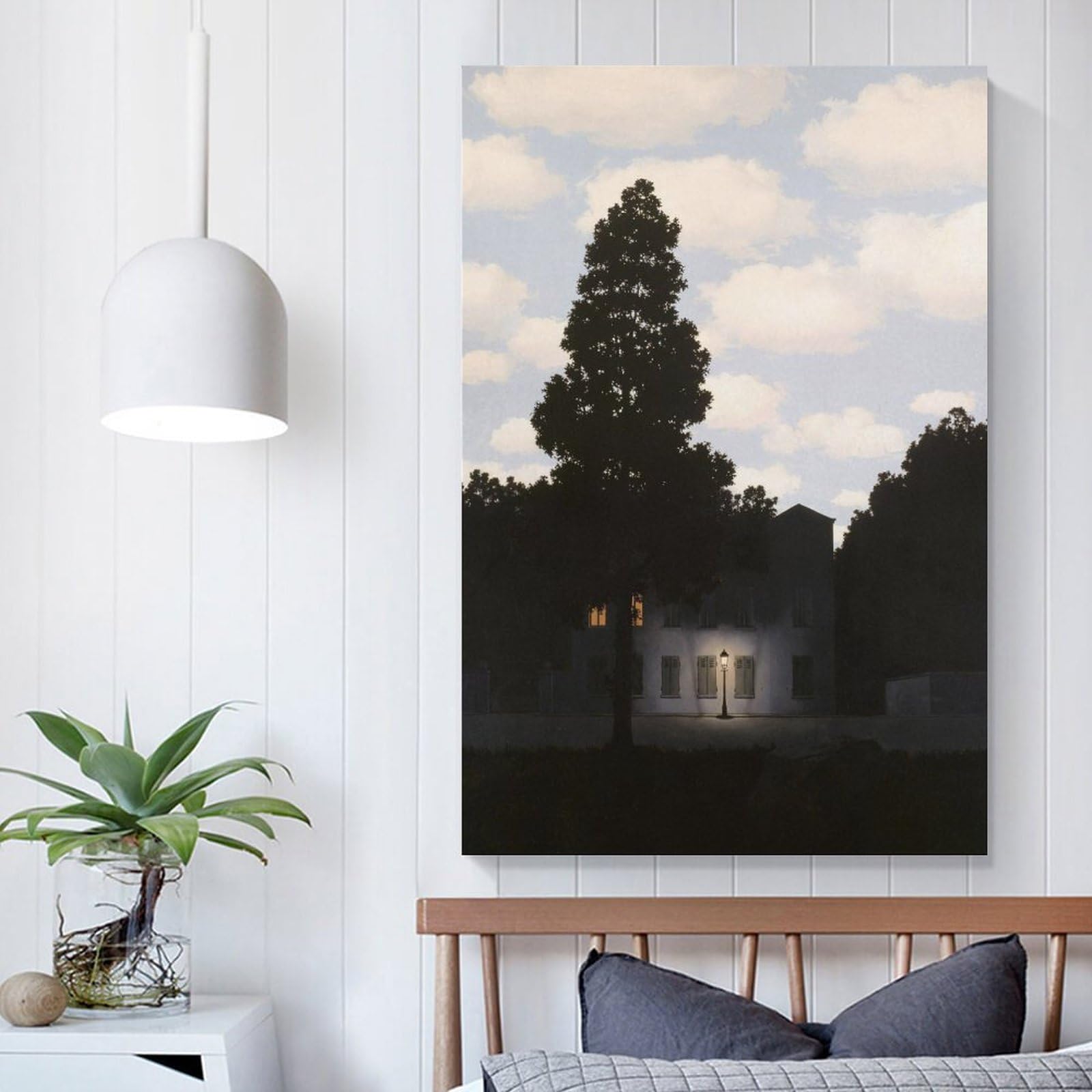 Amazon.co.jp: ルネ・マグリット光の帝国ヴィンテージ絵画 インテリア