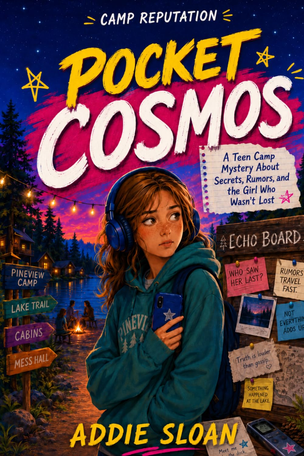 POCKET COSMOS: A Teen Camp Mystery About Secrets, Rumors, and the Girl Who Wasn’t Lost (CAMP REPUTATION)