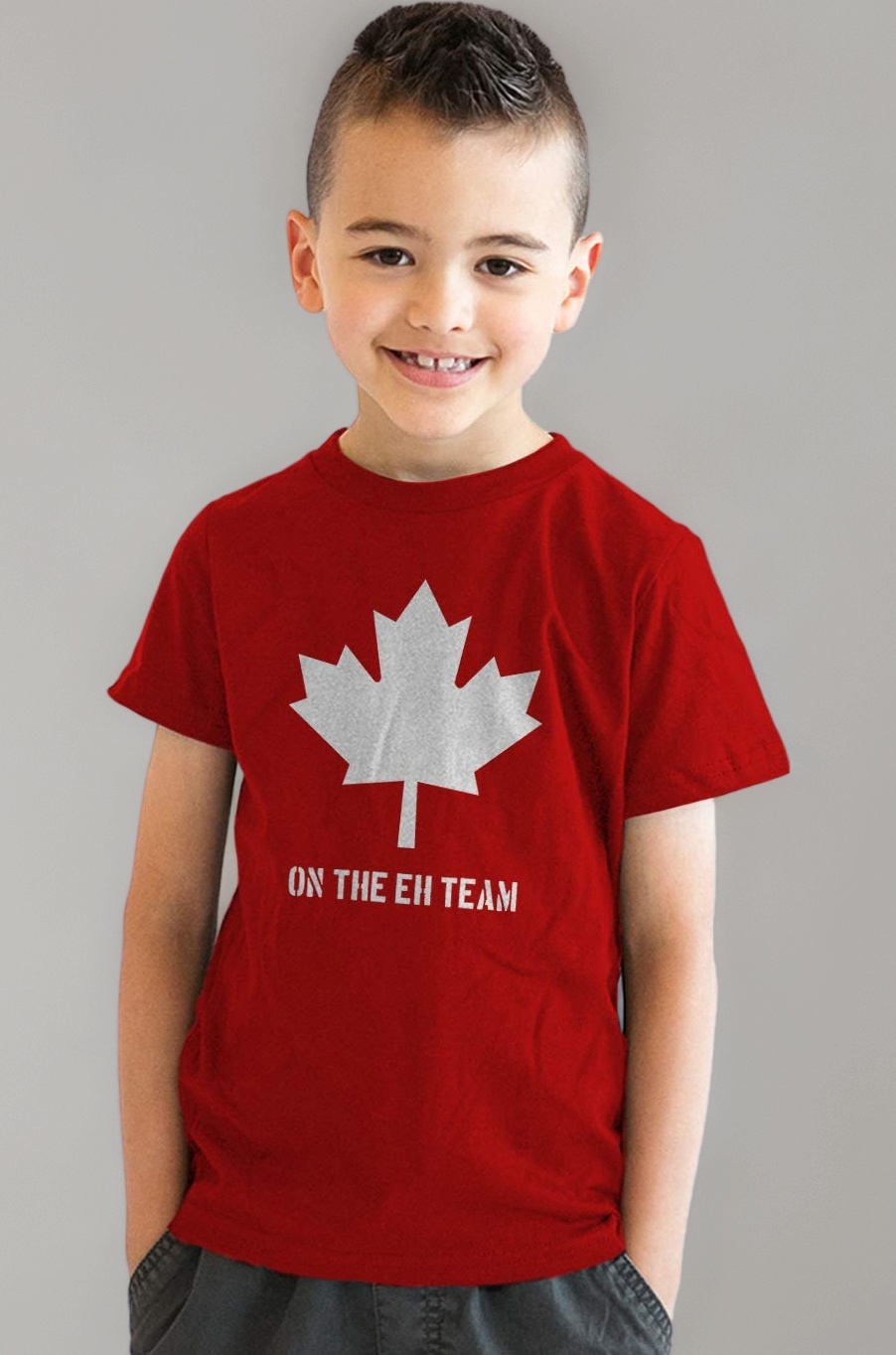 Youth Eh Team Canada T Shirt Funny Canadian Shirts Kids Novelty T Shirt Hilarious