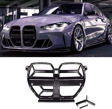 Grille For 2021-2026 BMW M3 G80 M4 G82 G83 CSL Style Gloss Black