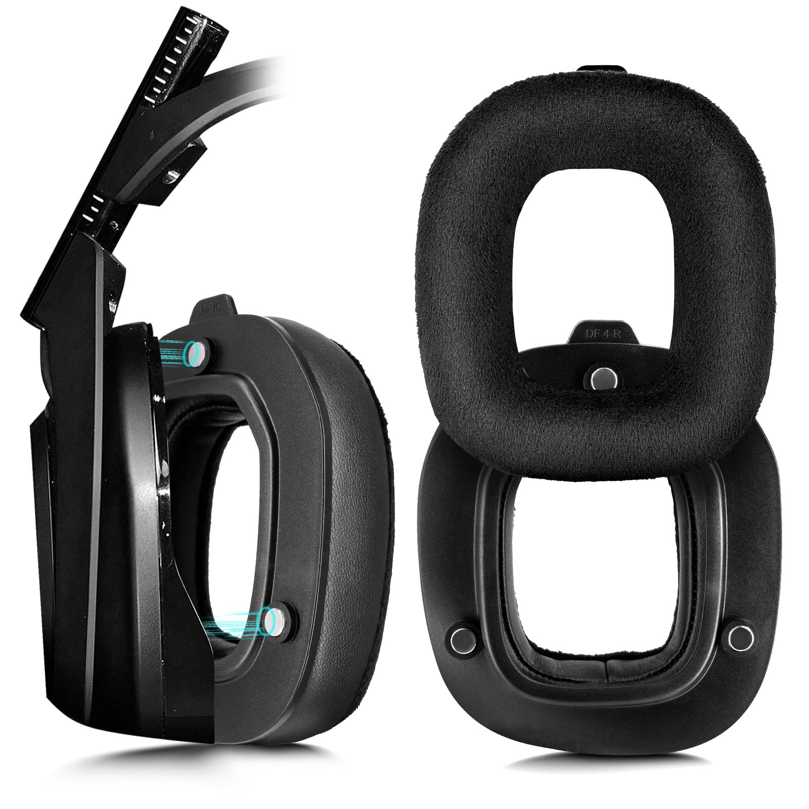 XBERSTARAstro A40 TR Replacement Ear Pads Cushions for Astro A40TR  Headphones (Leather+Flannel earpad)