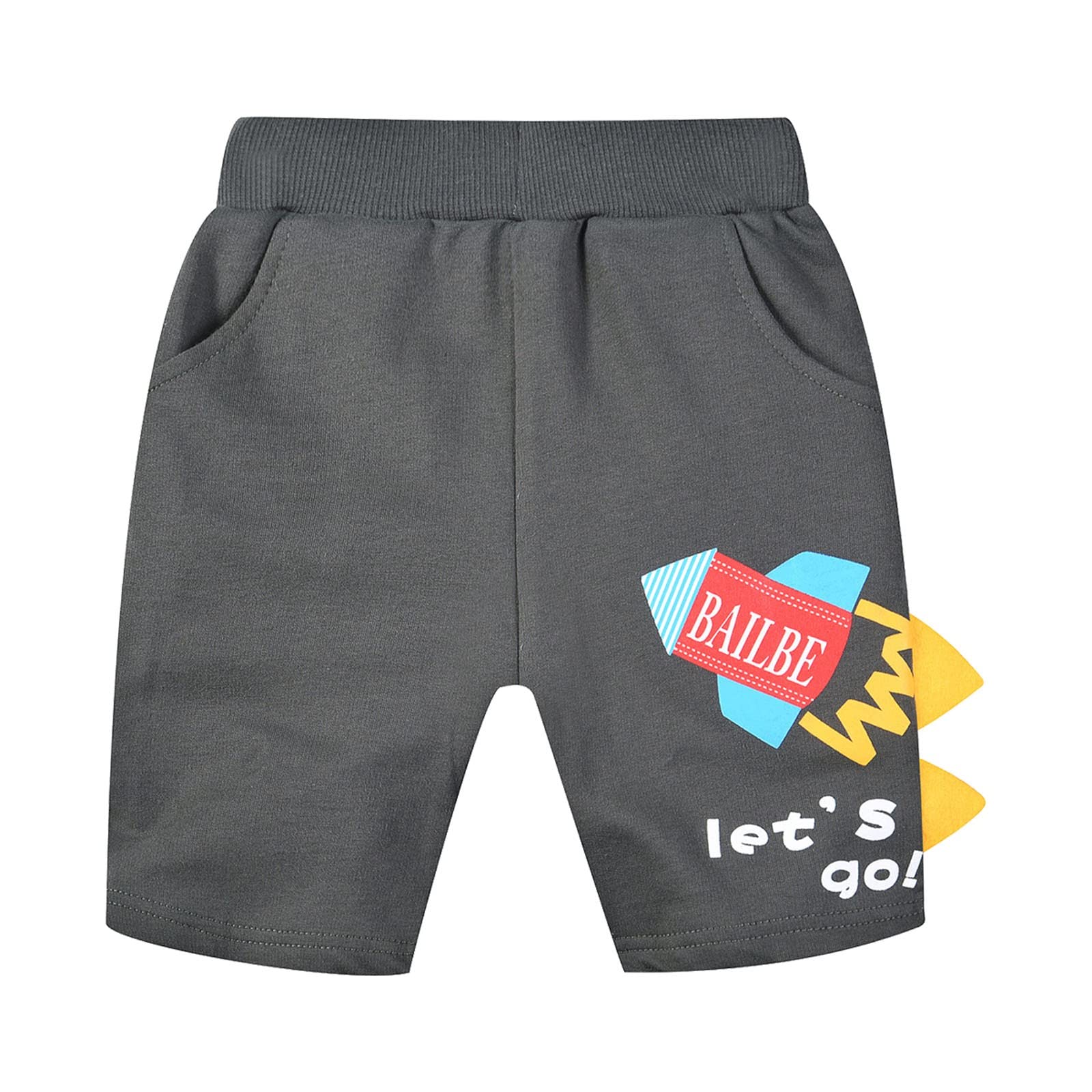 Genérico Bebé Niños Pantalones Cortos Verano, con Bolsillo, Pantalones Cortos Casuales para Niños, Pantalones Cortos Deportivos para niños Sólido Transpirable y Ligero