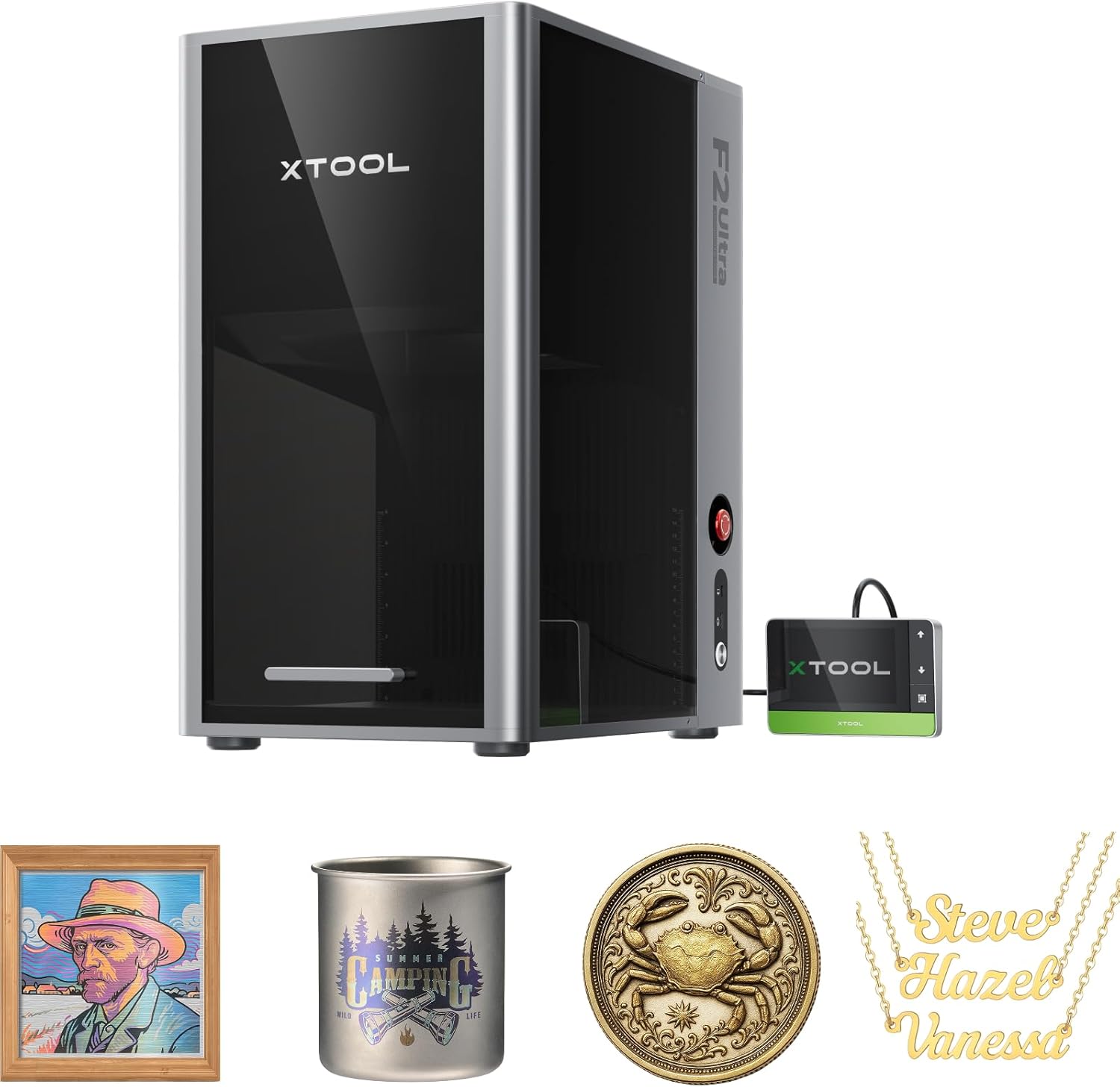 xTool F2 Ultra Single 60W MOPA Fiber Laser Engraver, 100+ Color Metal ...