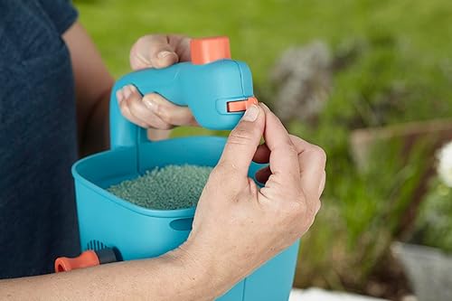 Vista 13 de Gardena Esparcidor L: Esparcidor universal para entrega de fertilizantes, semillas y sal, 17.7 in de ancho de extensión, para aproximadamente