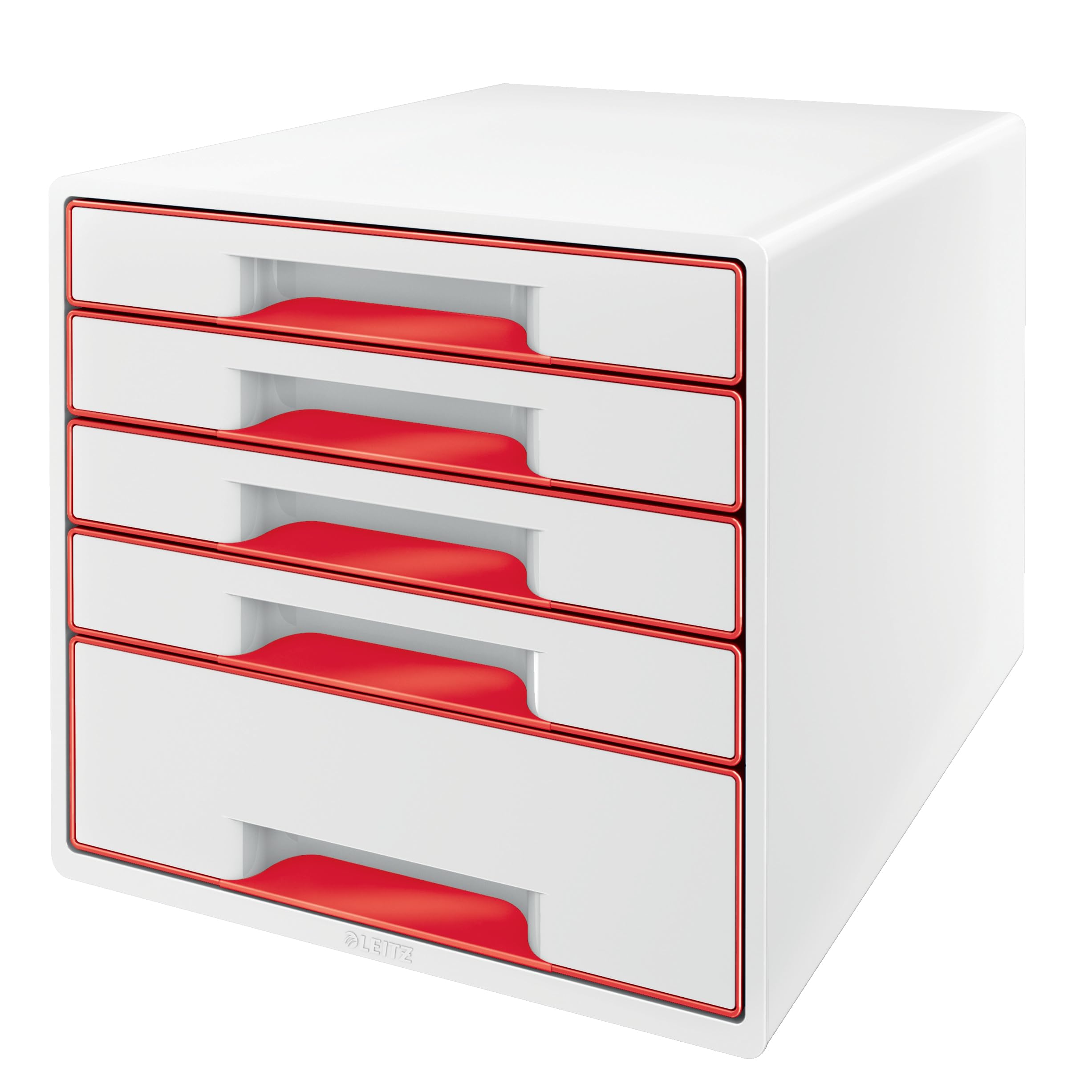 Leitz WOW CUBE Drawer Cabinet Red 52142026