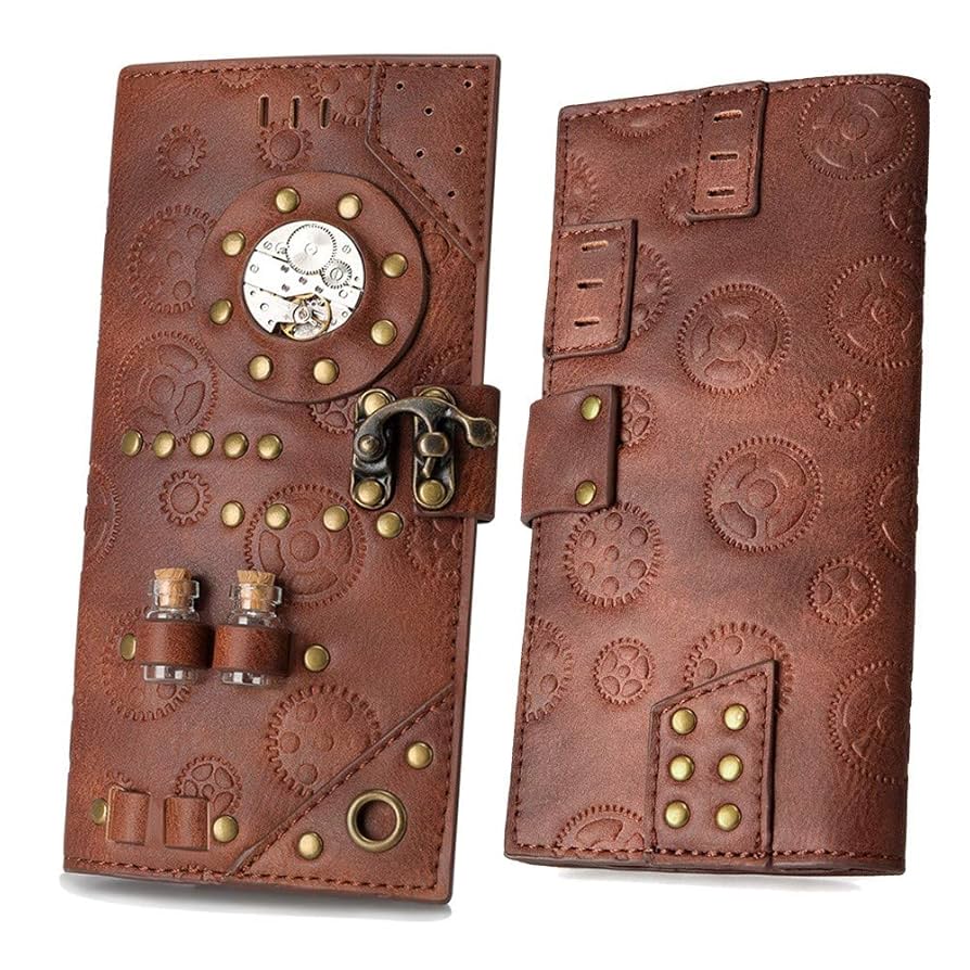 Amazon.co.jp: [Nwlzx] スチームパンク長財布レディースニつ折り