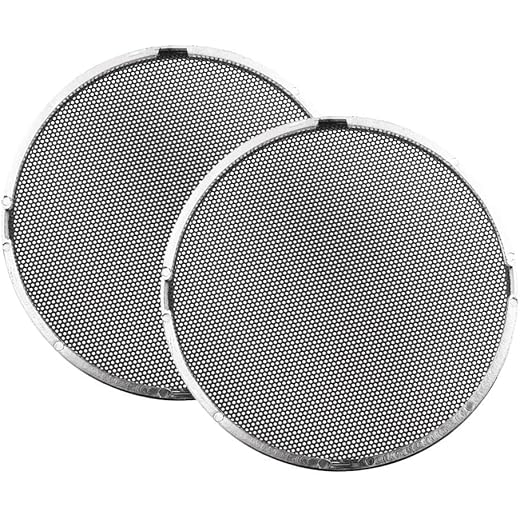 bnf 2pc Speaker Decorative Circle Black Protective Cover Gr