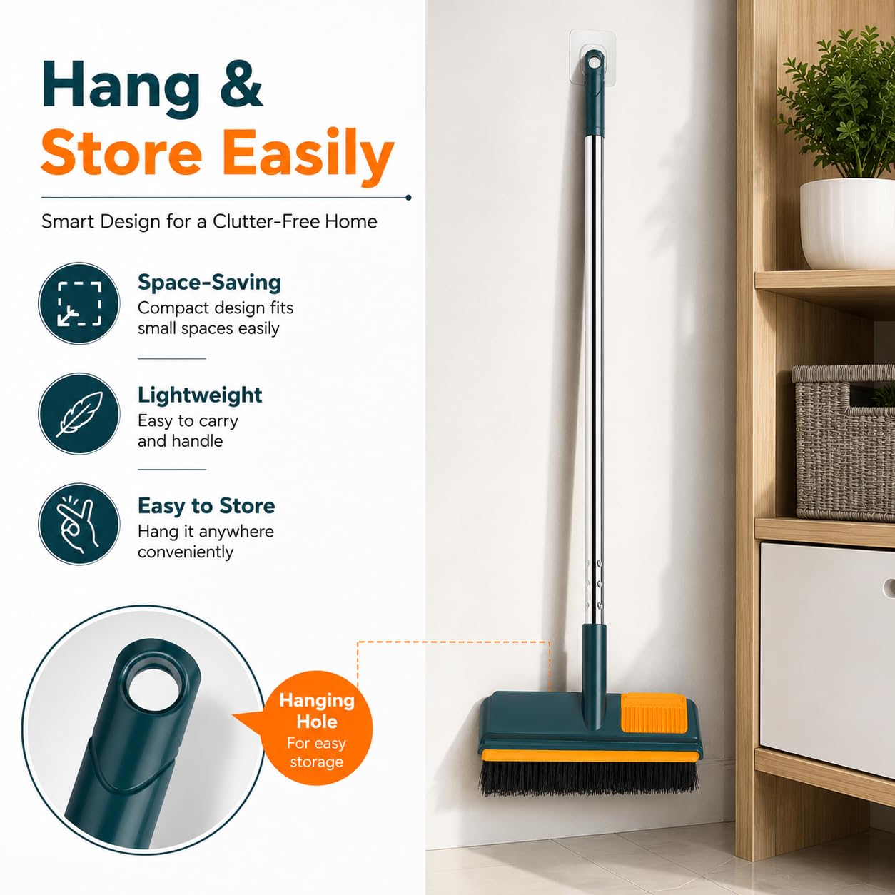 3-in-1 Cleaning Brush with Wiper - Effortless Cleaning -7