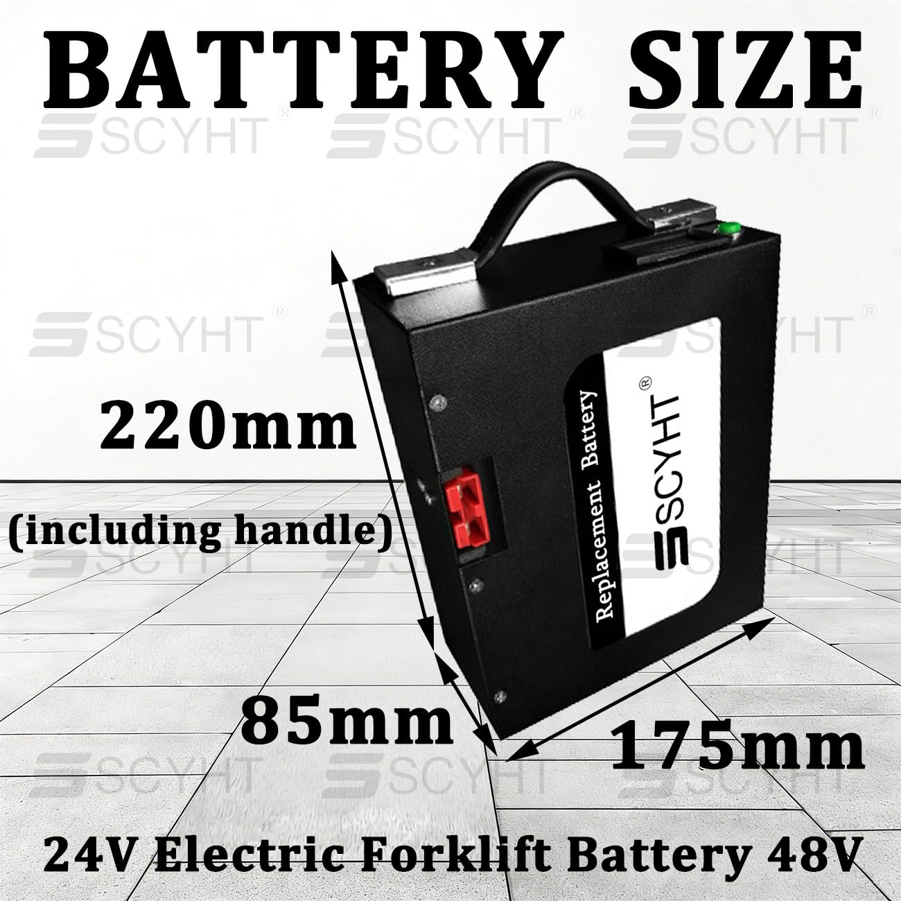 Batteria per carrello elevatore elettrico 48 V Batteria al litio 24 V Batterie transpallet elettrico Batterie 20Ah LiFePO4 Accessorio movimentatore telescopico,48v10ah