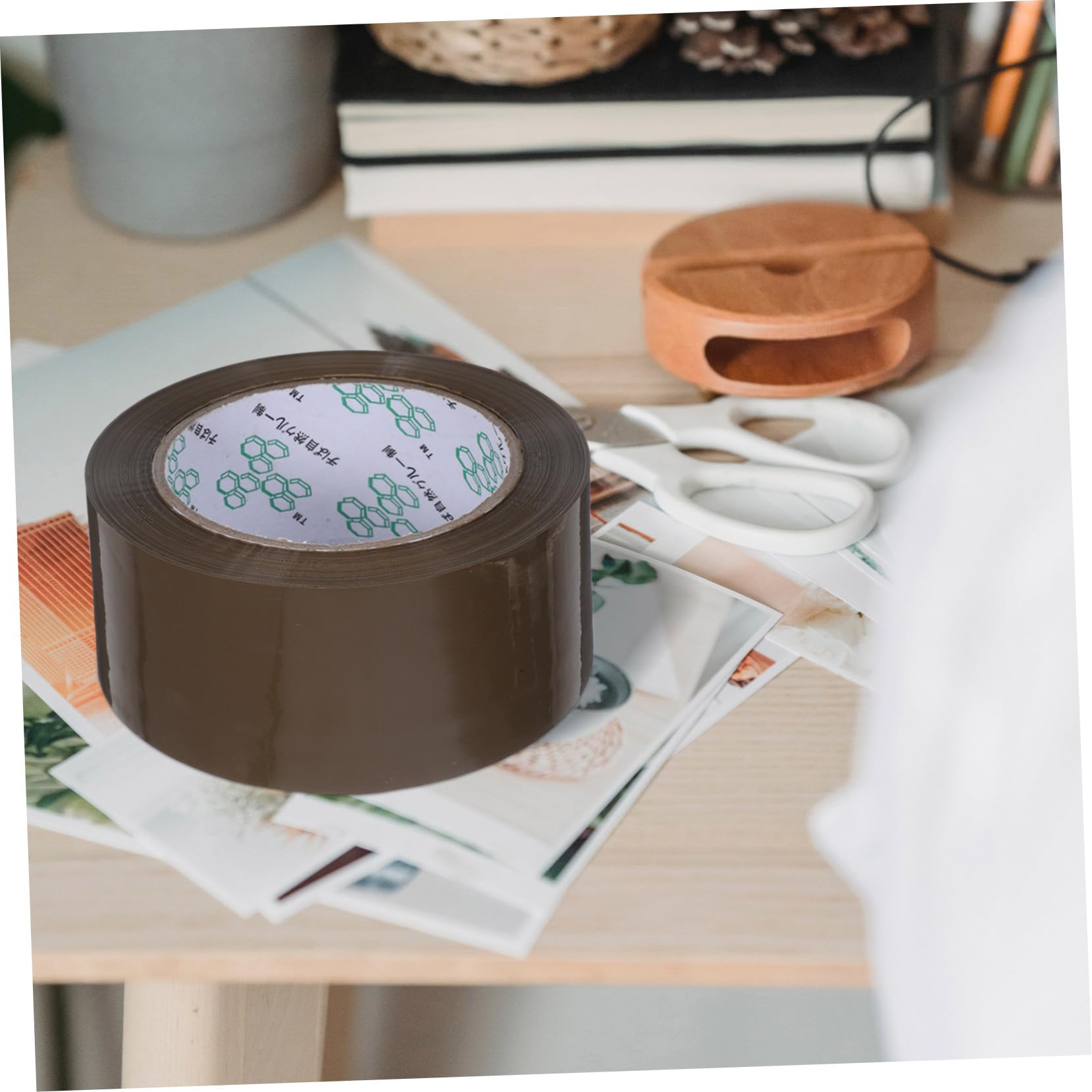5 Rollen Starkes Braunes Verpackungsklebeband Extra Haftstarkes Packband für Versand Umzug und Kartonversiegelung Vielseitiges Klebeband für Büro Zuhause und Versand