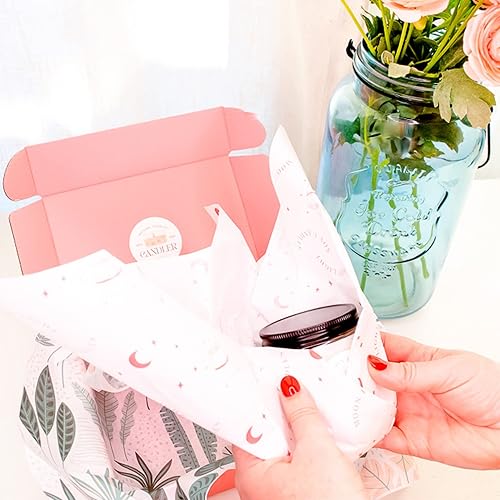 Miniatura 7 de COACO Papel de seda personalizado, diseño personalizado, logotipo o texto, ideal para vacaciones u ocasiones especiales, embalaje de pequeñas