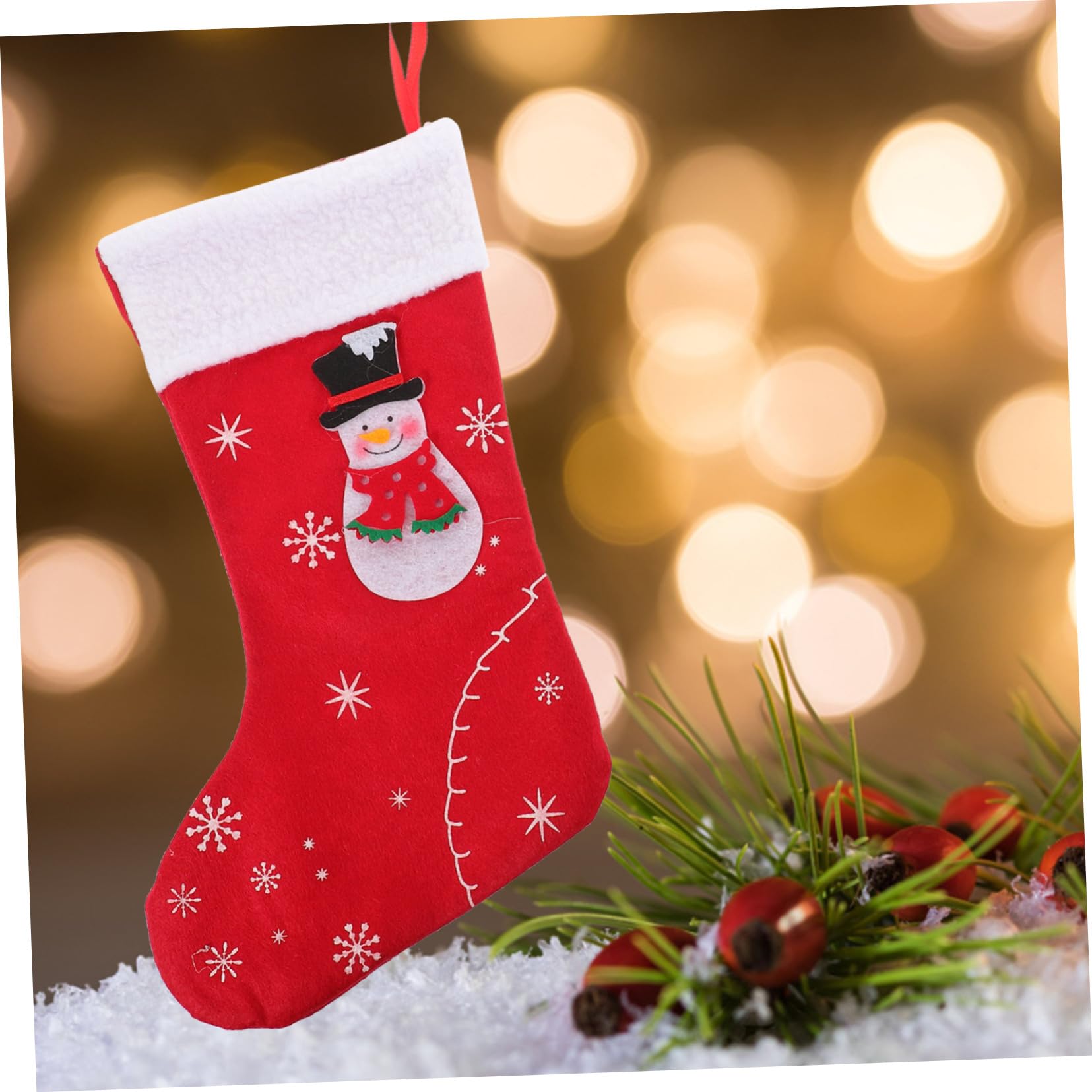 IMIKEYA 10 Stück Weihnachtsstrumpf Festival Weihnachtsstrumpf Weihnachtssüßigkeitsbeutel Weihnachtsbaum Hängende Socke Weihnachtsgeschenktüten Weihnachtsbaumanhänger