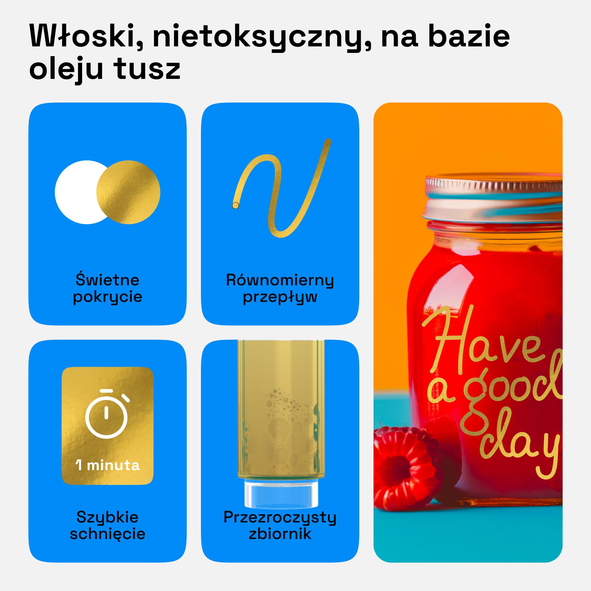ARTISTRO 2 złote markery permanentne ze średnią końcówką – wodoodporne markery do opon, tkanin, skał, szkła, ceramiki, drewna, papieru - pisaki olejne