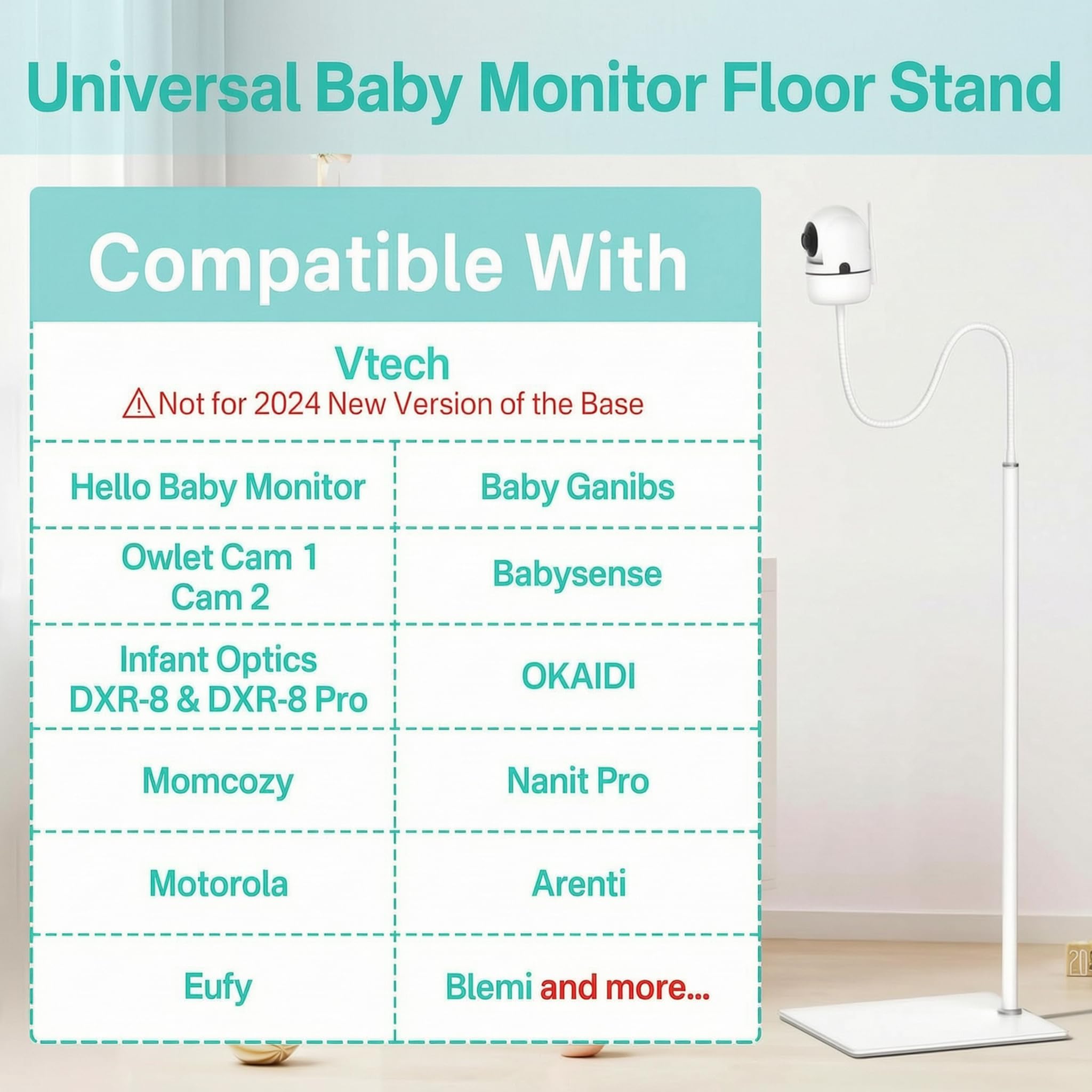 Soporte para bebés y Soporte metálico Compatible