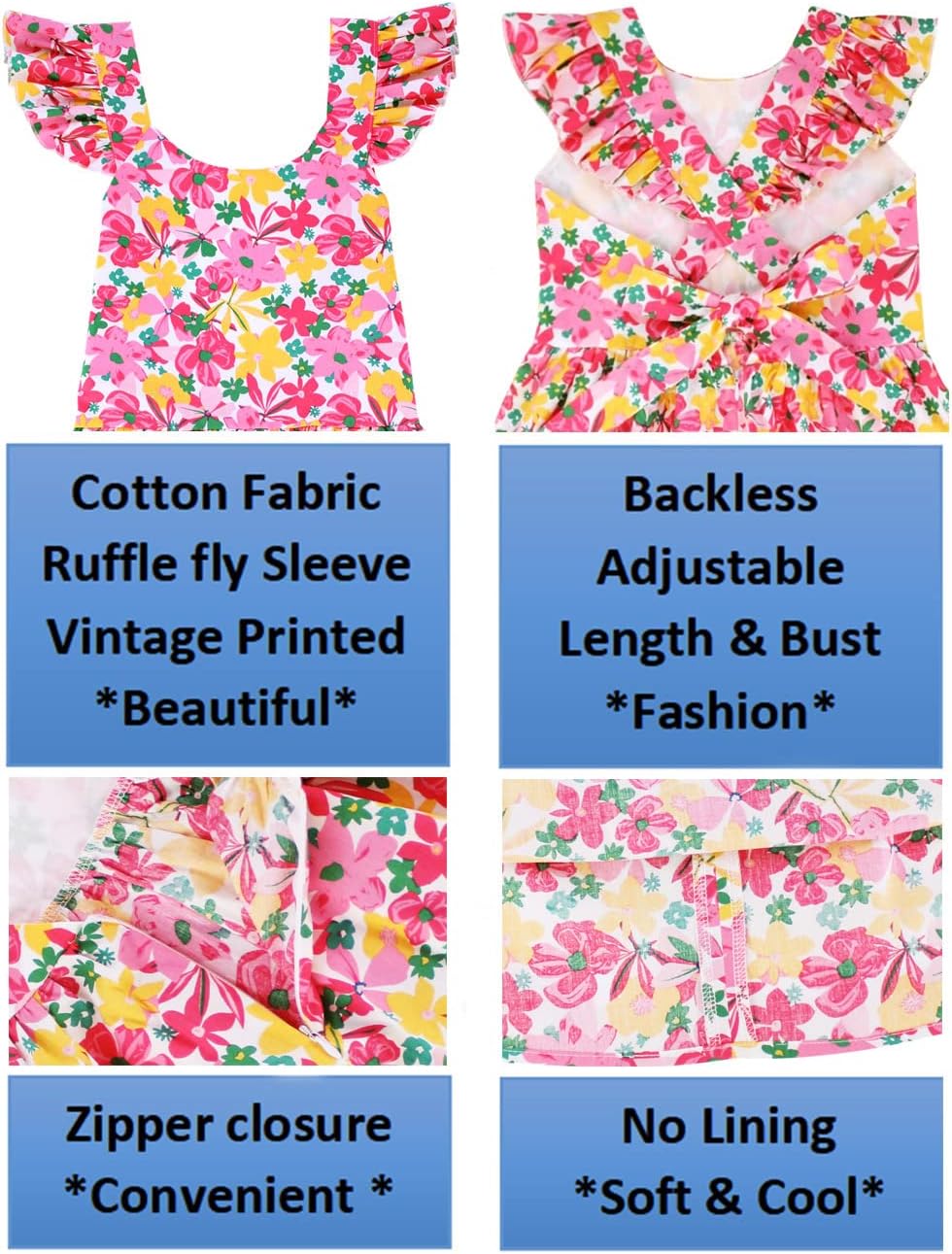 Kid Floral Cotton Girls Dresses Summer Girl Clothes image 4