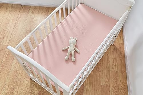 Miniatura 7 de Sábanas de cuna 100% algodón para bebé, niño y niña, sábana bajera natural para colchón estándar de cuna y de niño pequeño, ultra suaves y