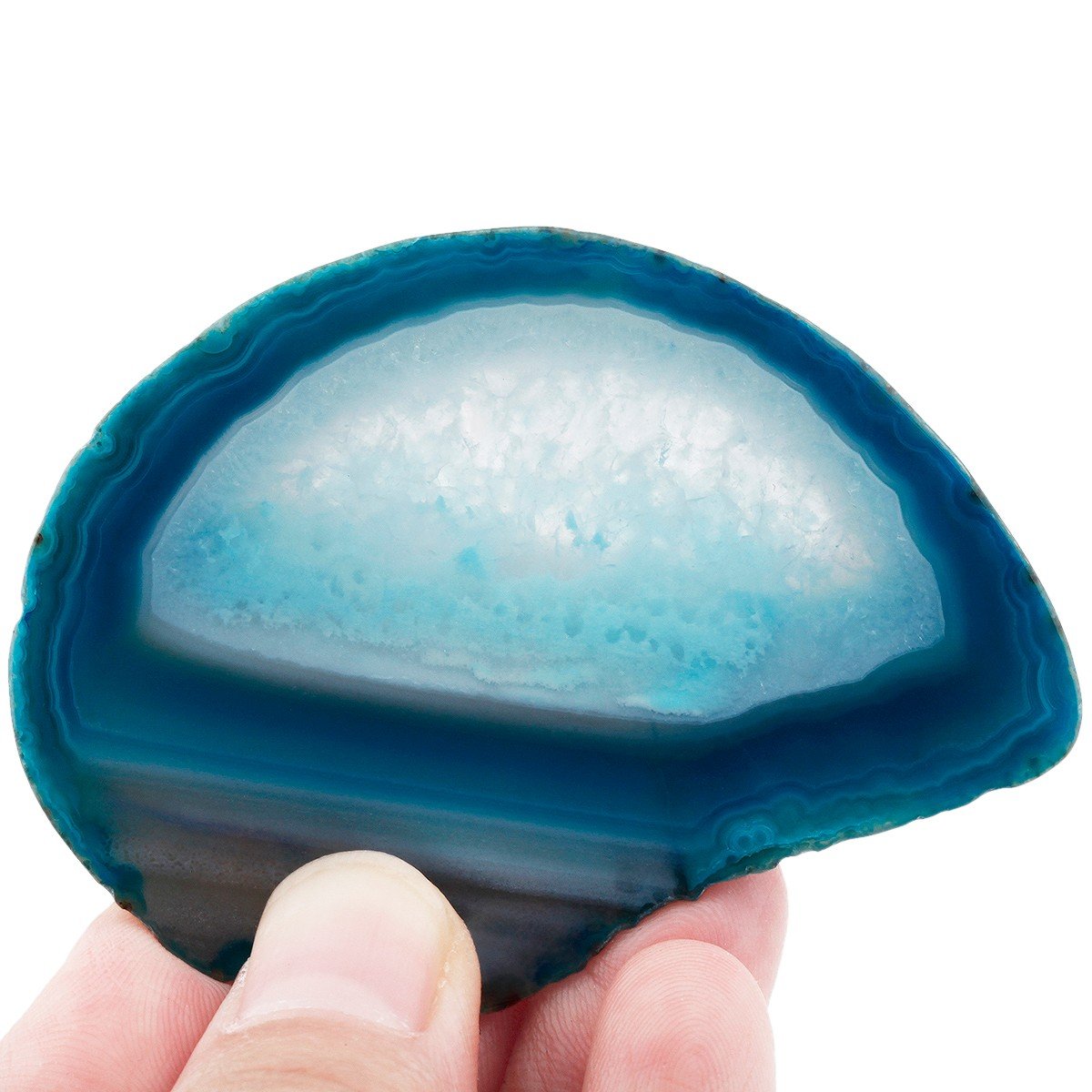 Rockcloud 10 pcs Agate Light Table tranches, cristaux de guérison pierres Géode, irrégulière Décoration Bijoux