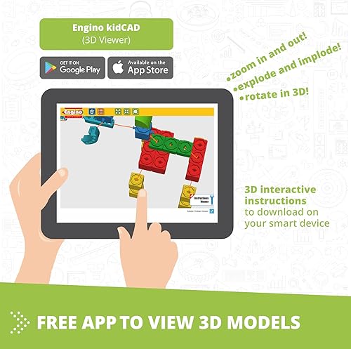 Miniatura 4 de STEM Qboidz - Juego de iniciación para guardería escolar de 3 a 6 años (1-2 estudiantes en caja de plástico), kit escolar y escolar en casa -