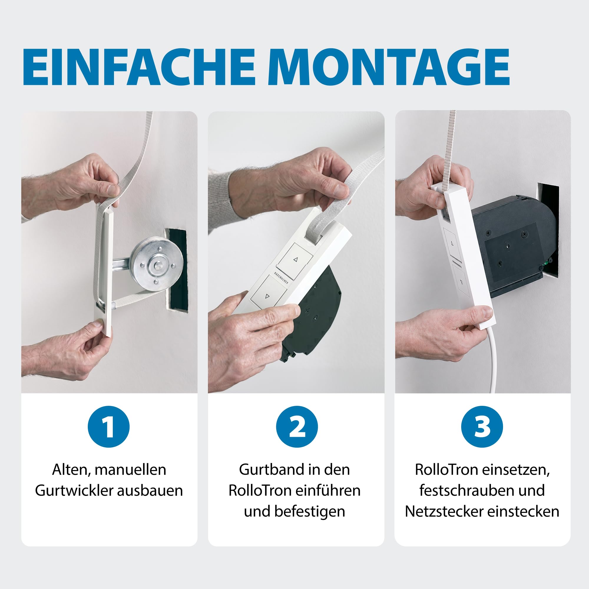 Rademacher RolloTron DECT 1213, für AVM Fritz!Box,inkl. 4m Gurtband (23mm)