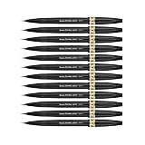 Pentel SESF30 °C YX Extra Fine Paint Brushes (Pack of 12) Dark Yellow – view 1