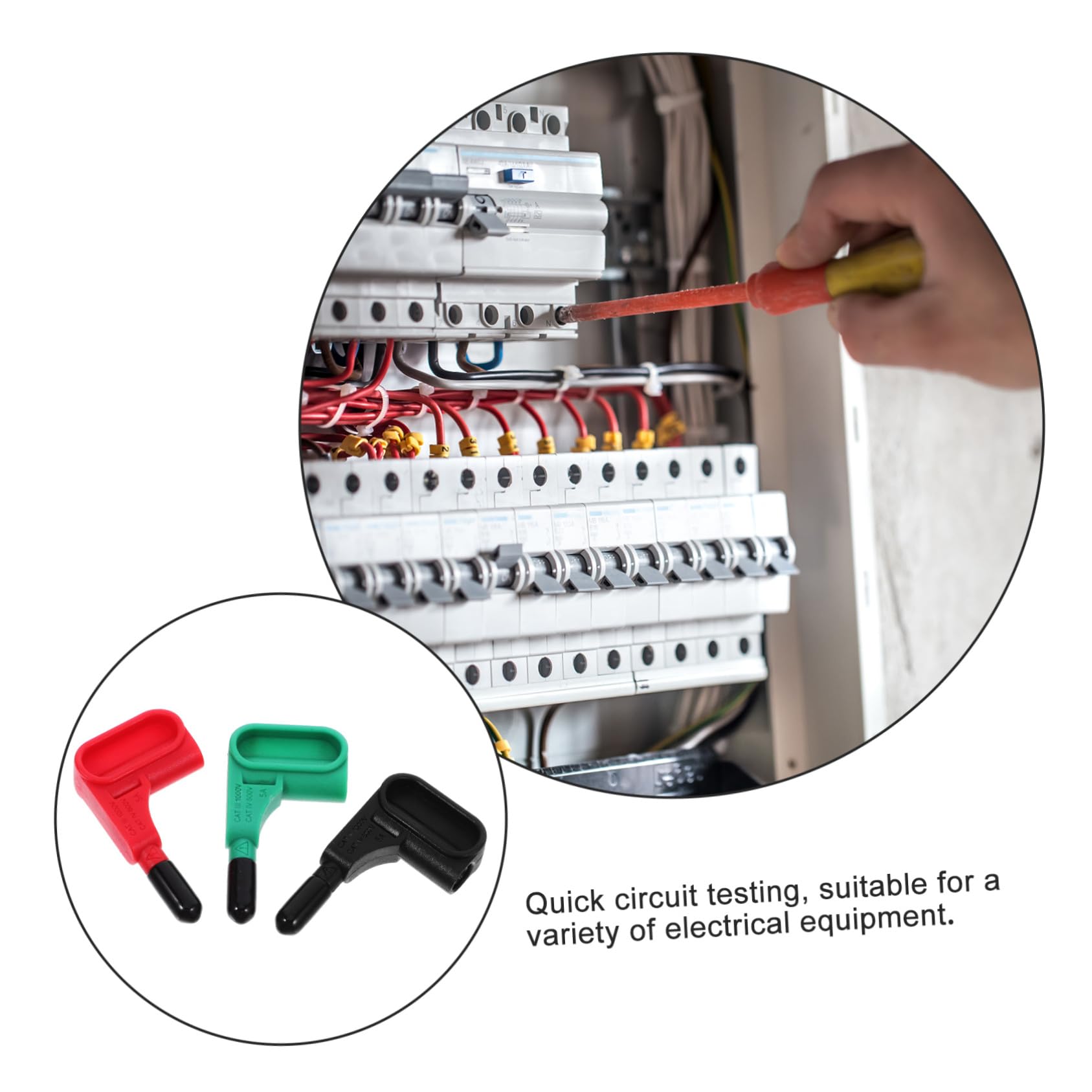 NUOBESTY Lot De 4 Sondes De Test Magnétiques Polyvalentes Pour Multimètre Outil De Test Portable 3 X 4