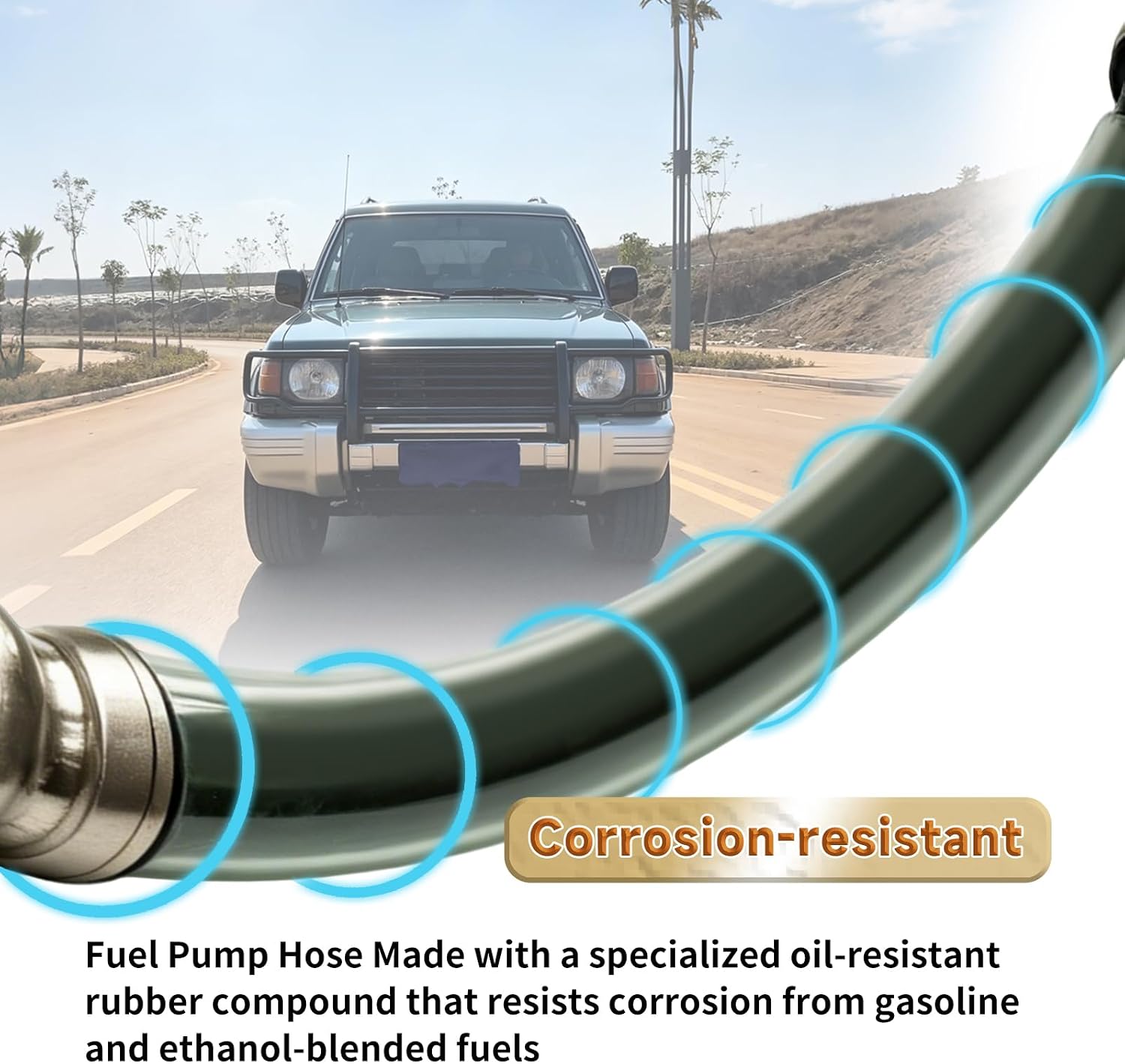 Fuel Pump Hose High Pressure Hose for 1992-1997 Mitsubishi Montero 3000GT MB433988 MR161794 MB621640