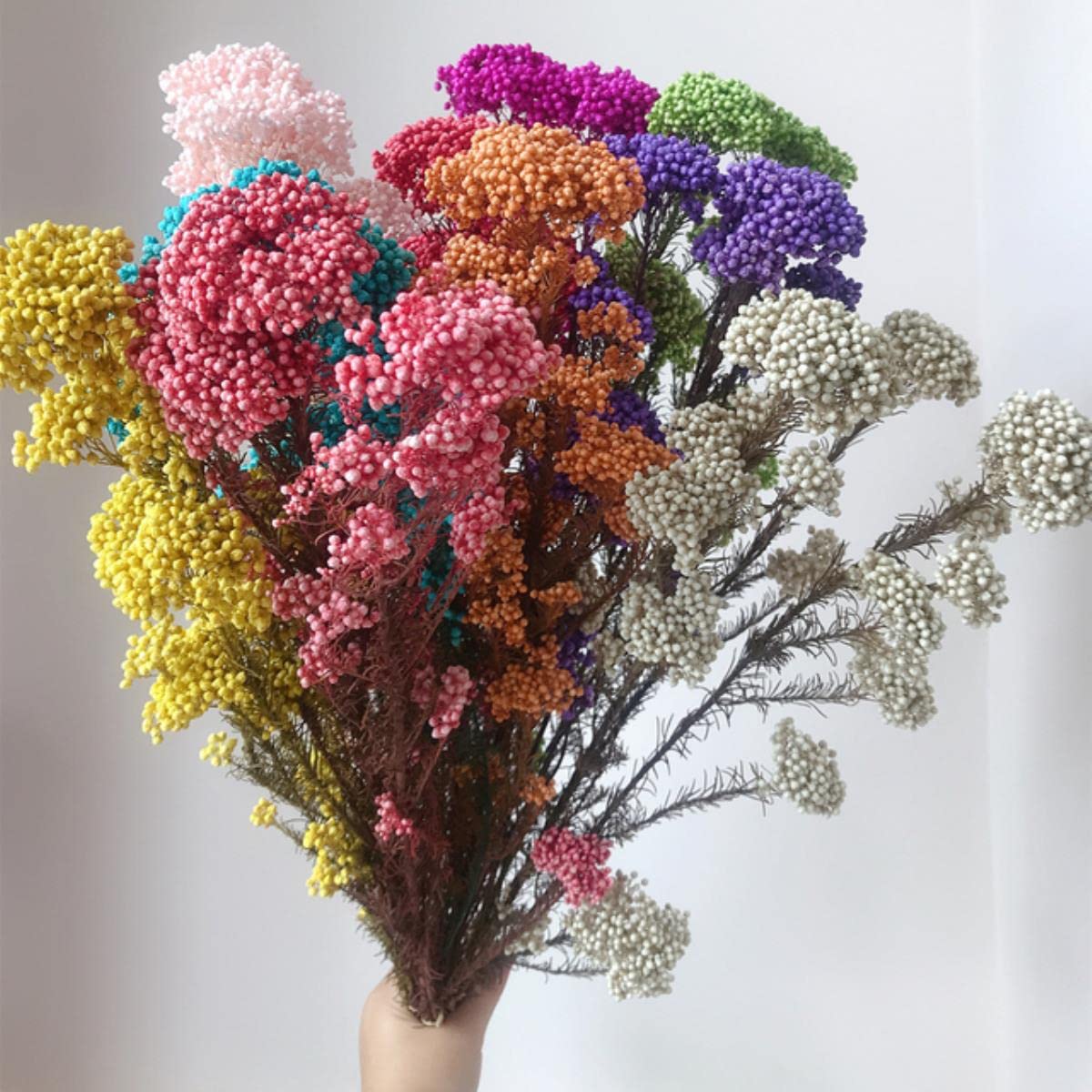 35 stuks gedroogde bloemen, 45 cm, natuurlijke gedroogde bloemen