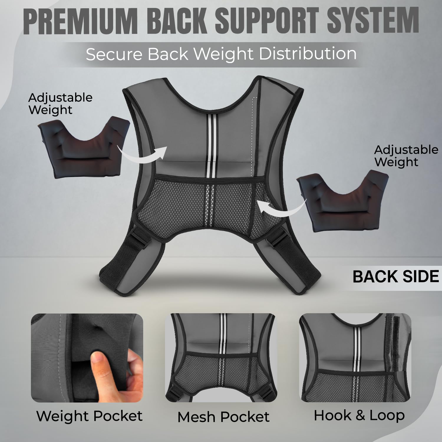 Xn8 - Chaleco ajustable con peso de neopreno de 3,5 kg, 5 kg, 8 kg, 10 kg, para hombres y mujeres, correr, trotar, caminar, gimnasio, entrenamiento, entrenamiento de fuerza