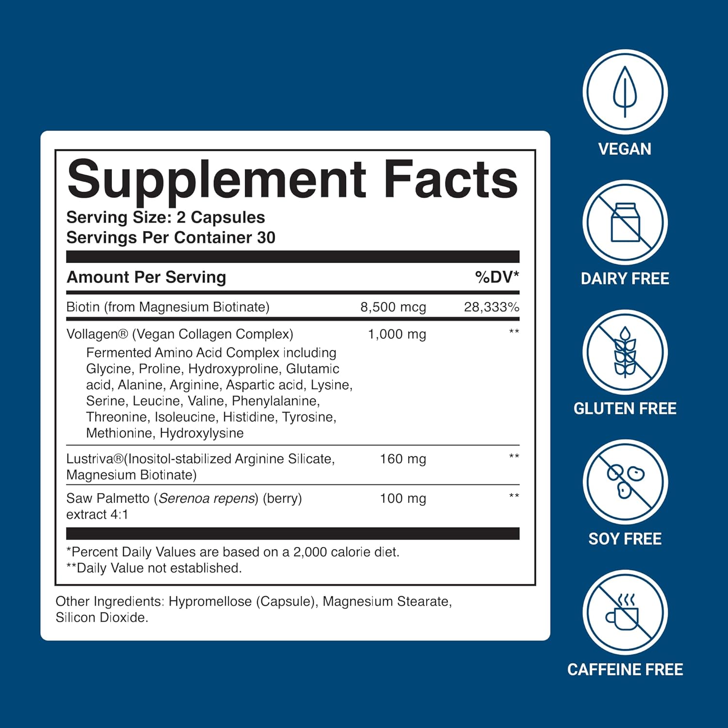 ActivatedYou BioCollagen Complex Plant-Based Collagen for Women & Men - Designed to Promote Skin Firmness, Muscle Strength & Hair Volume, 2 Daily Capsules Supports Youthful Appearance & Joint Mobility - Image 2