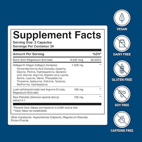 Miniatura 2 de ACTIVATEDYOU Complejo de colágeno bio, colágeno a base de plantas con biotina altamente absorbible para apoyar la piel juvenil, la salud del