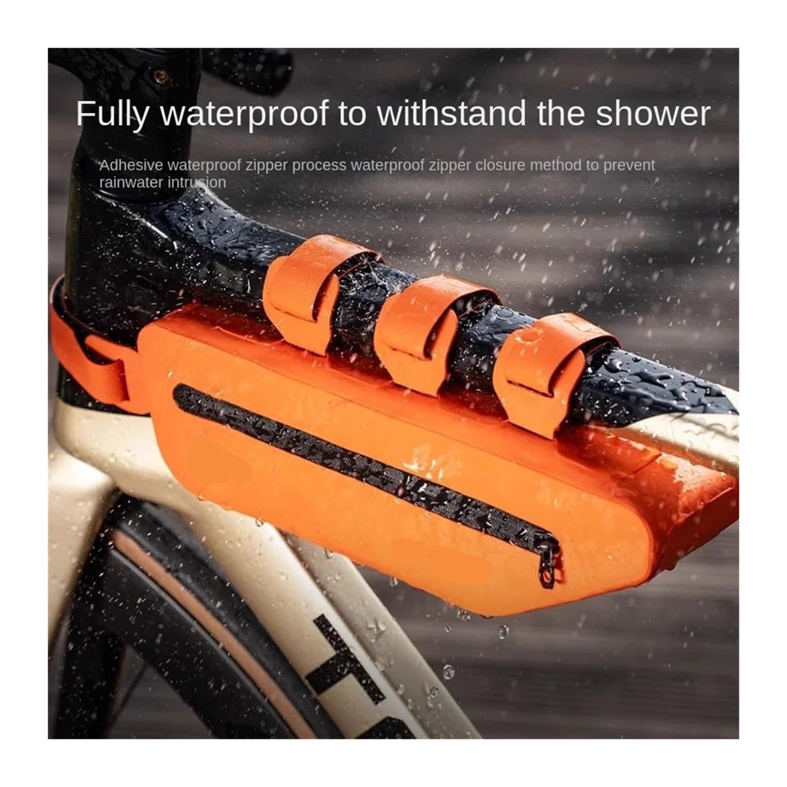 Borsa da sella for tubo con trave anteriore for bicicletta impermeabile sportiva 1PCS