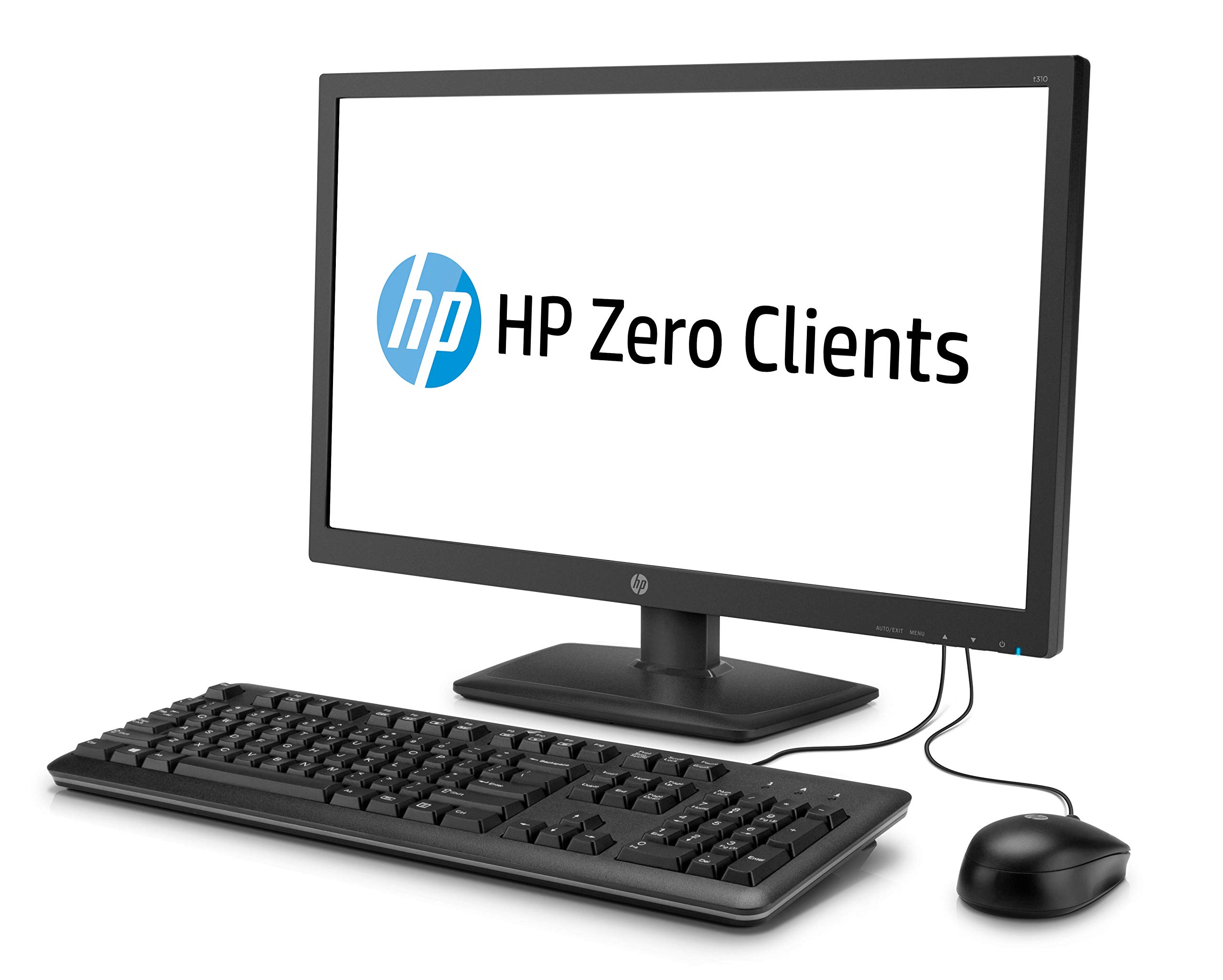 HP t310 All-in-One Zero Client Mini Desktop-PC (1066 MHz, 512 MB, VMWare Horizon View über PCoIP, Energy Star®-Zertifiziert; EPEAT® Gold-Registrierung, 3,99 kg, 559 x 165 x 398 mm)
