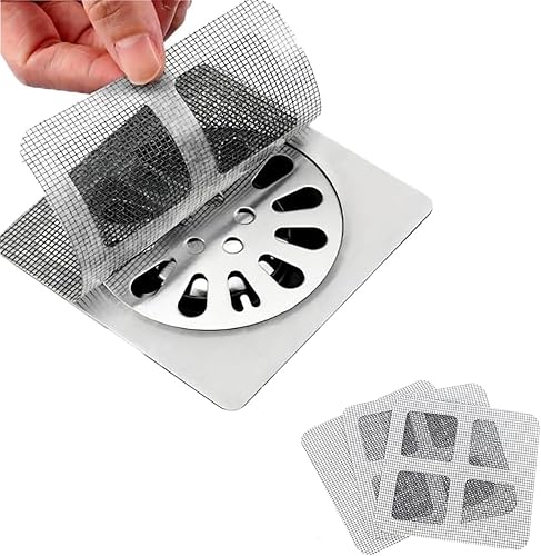 Miniatura 1 de Adhesivos desechables para drenaje de cabello, cubierta de drenaje de ducha desechable, calcomanías de filtro de drenaje de piso de baño, protector