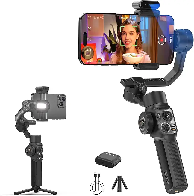 ZHIYUN Smooth 5S AI Combo 3-Axis Smartphone Gimbal for iPhone 15 Pro Max & Android