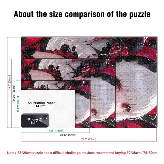 Foto 5 de 6 de Chica Vampiro de Anime con Ojos Rojos Puzzle de 1000 Piezas para Adultos desafío Educativo con Piezas…