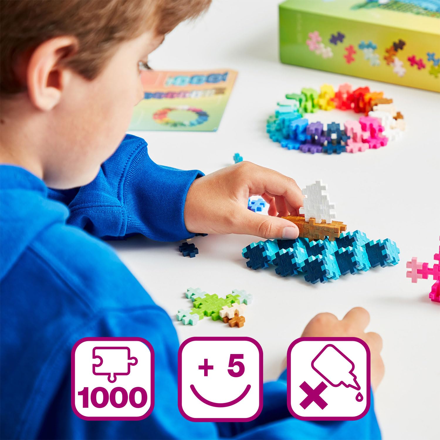 Plus Plus - Learn to Build Colorverse | Spielzeug Ab 5 Jahre Jungen | Konstruktionsspielzeug Ab 5 | 3D Puzzle Kinder | Puzzle Ab 5 | Plus-Plus Bausteine