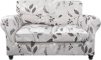 Vista 45 de SearchI Funda elástica para sofá, funda para sillón de 2 piezas con funda de cojín separada para silla, protector de muebles lavable para sala